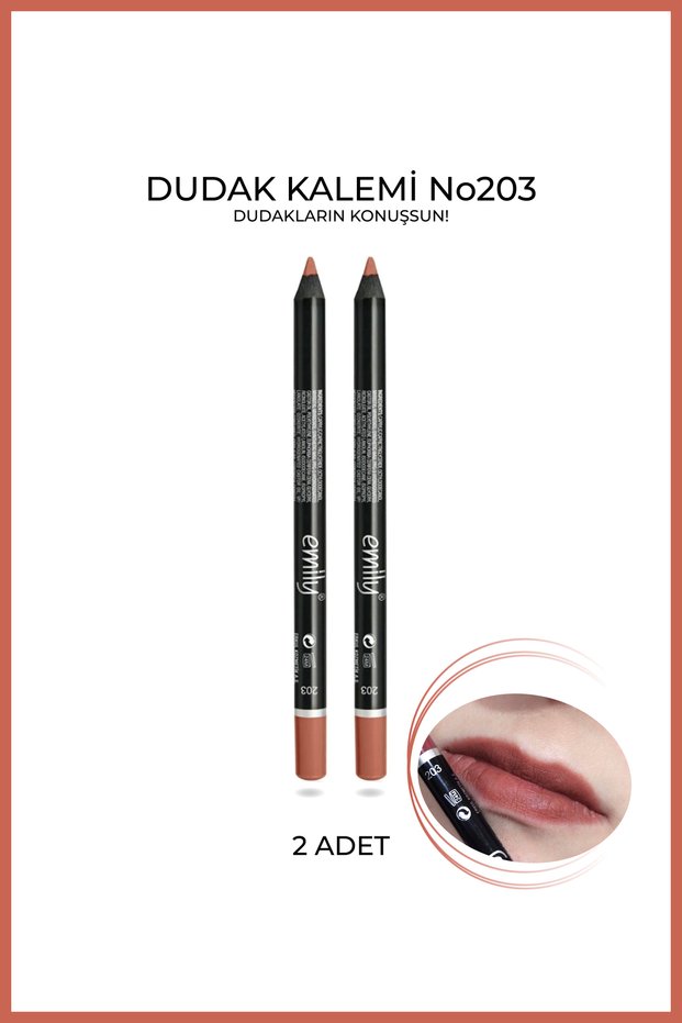 2 Adet Emily Dudak Kalemi 203
