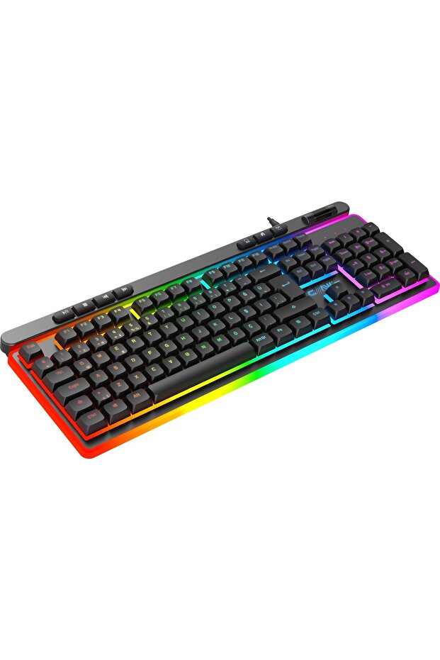 Nova K1 Makro Yazılım & 360 Derece RGB 104+7 Tuşlu Rollover Ses Kontrol Mekanizmalı Gaming Klavye - 4