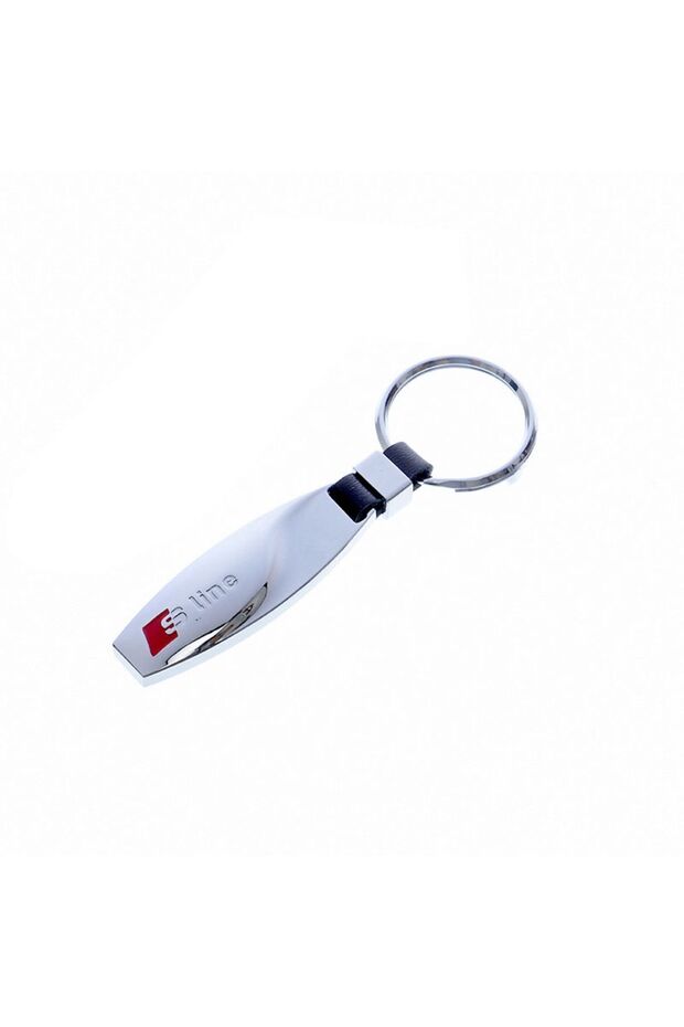 Audi Sline Metal Anahtarlık Car Keychain TT s6 A3 A4 A5 A6 A7 A8 Q3 Q5 Q7 B4 B5 B6 RS3 RS4 RS5 - 2