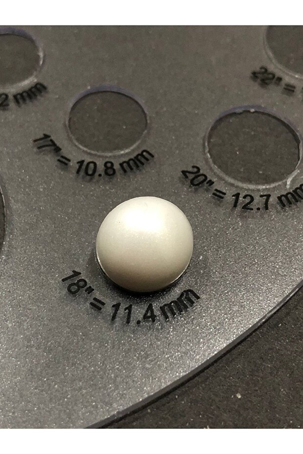 Half Pearl Button Plastic Button 18 Size Buttons - Pack of 10 Buttons - 5