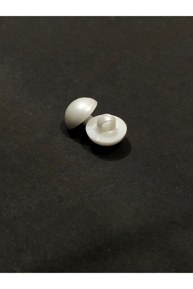 Half Pearl Button Plastic Button 18 Size Buttons - Pack of 10 Buttons - 4