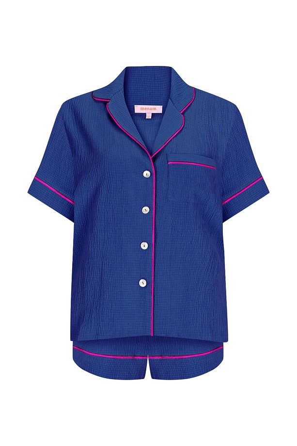 Lizbon Lacivert Şortlu Pijama Takımı - 1