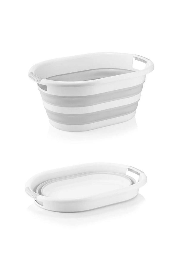Katlanabilir Çamaşır Sepeti (25 LT) ,katlanabilir Su Kovası Seti (6 LT) - 5