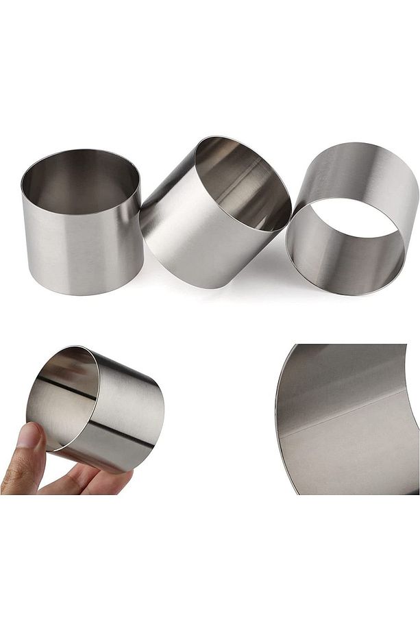 Narkalıp Yuvarlak Parfe Kek Kalıbı Derinlik 5cm Çap 6cm 6 Adet - 3