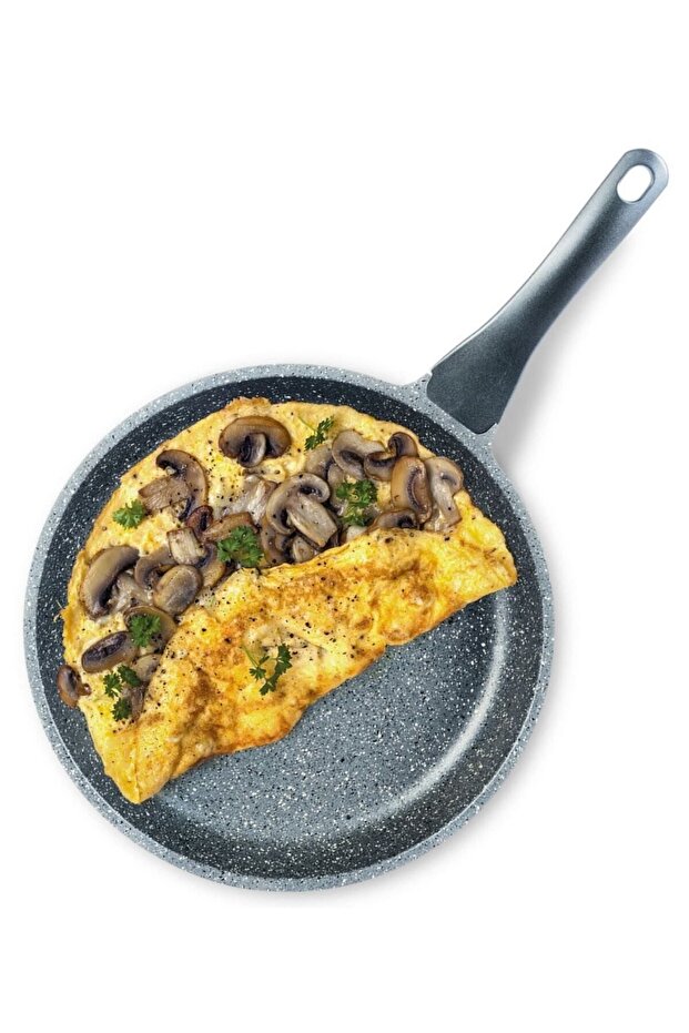 Döküm Granit Tava 24 Cm Gri - 1