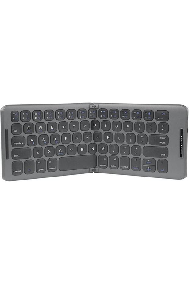 Broleo Smart Mt6735 10" Uyumlu Kablosuz Bluetooth Şarj Edilebilir Katlanabilir Taşınabilir Klavye - 1