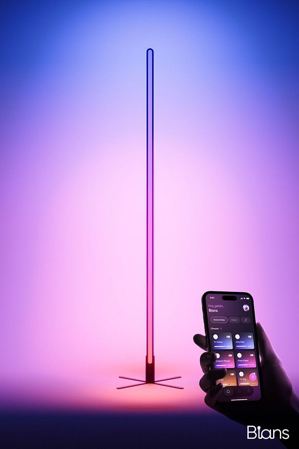 React™ Led Lambader - Sese Duyarlı - Mobil Uygulama - Animasyonlu (Siyah) - 1