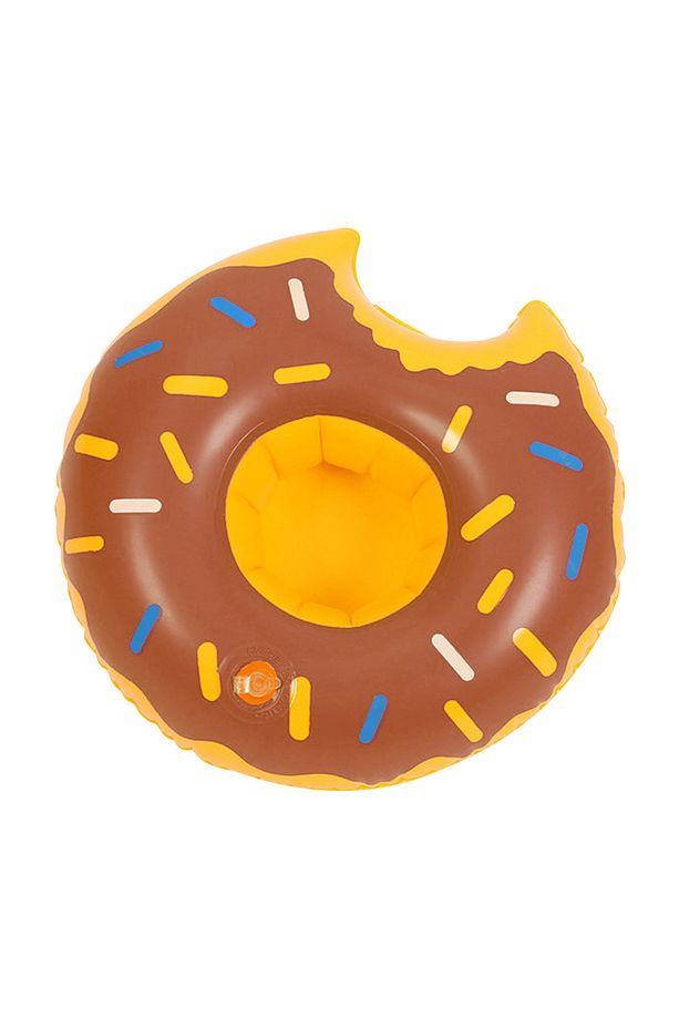 Donut Bardak Tutucu Şişme - Yüzen İçecek Tutacağı - Bardaklık-Deniz Bardak Tutma Şişme-İçecek Tutucu - 7