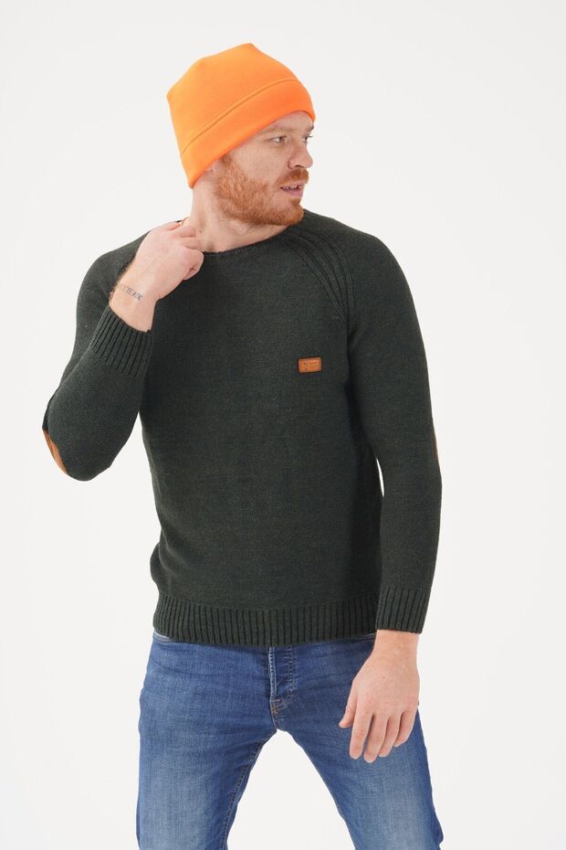 Men's Neon Orange Warm Outdoor Fleece Beanie