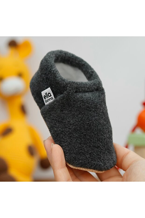 Нековзні підошви Дитячі та дитячі полярні капці, органічна бавовняна підкладка, домашні та дитячі капці - 5