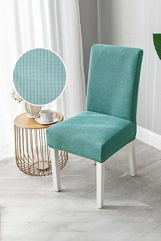 Chair Cover Washable Lycra Flexible Elastic Chair Cover Color (Mint)