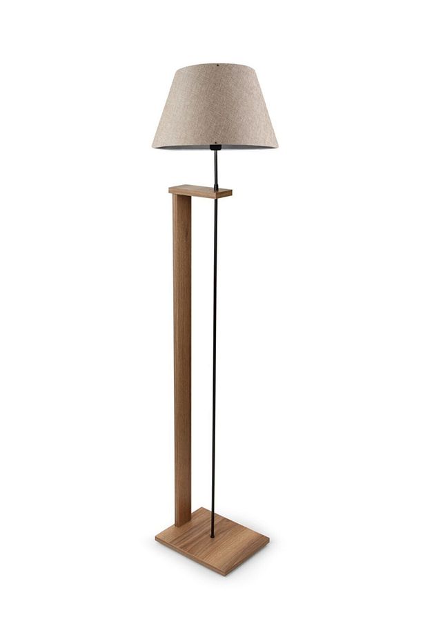 Pi Ahşap Gövdeli Kumbeji Kumaş Başlıklı Lambader Ayd-3134 - 3