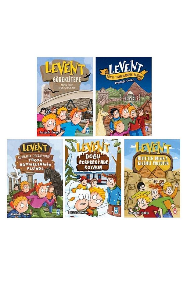 Levent Göbeklitepe+Dünya Harikalar+Troya+Doğu Ekspresi+ Hititten Mısıra Gizemli Yolculuk 5 Kitap Set - 1