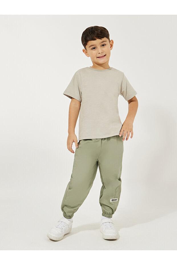 Patch Detail Cuffed Pants - 2