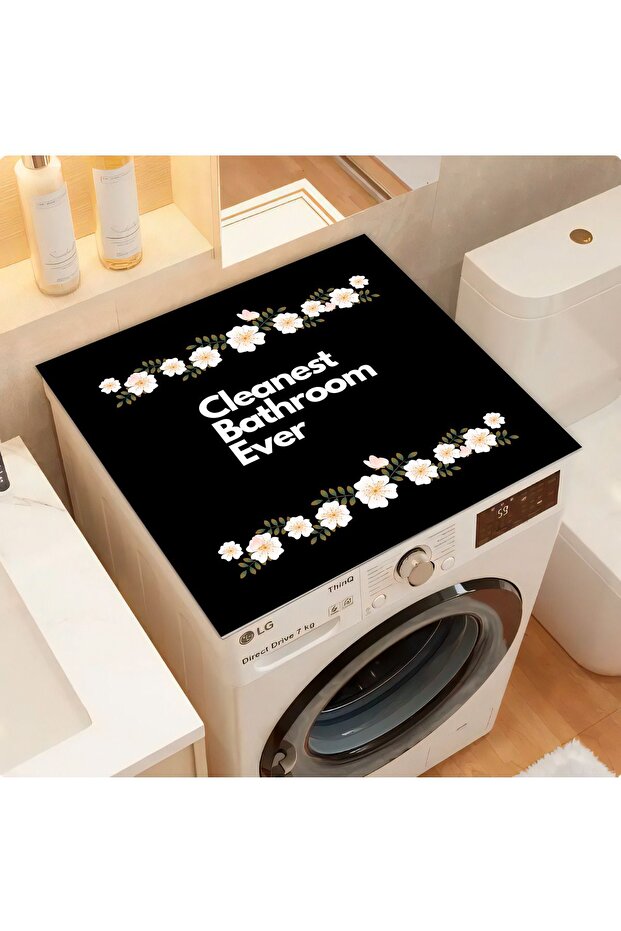 Washing Machine Dryer Cover Protection Pad Waterproof Mat Non-Slip Washable