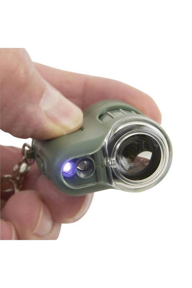 Micromini Led Ve Uv Işıklı Cep Mikroskobu 20x Yeşil - 5