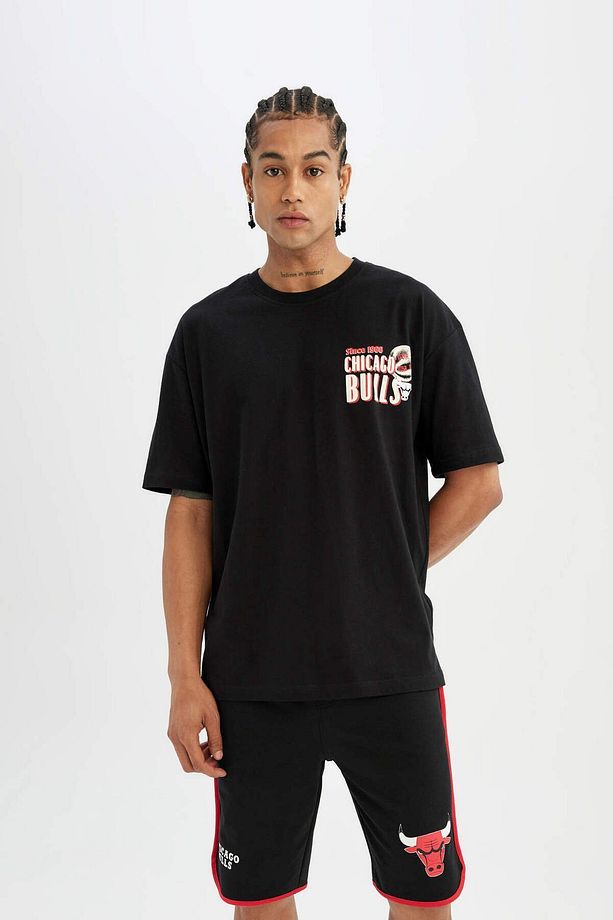 Fit Nba Chicago Bulls Regular Fit Kısa Paça Pamuklu Şort A3822ax23sm - 3