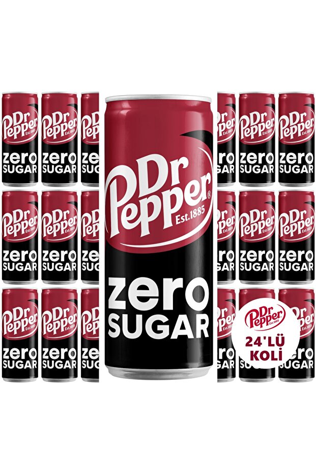 Dr Pepper Zero Sugar 330ml 24'lü Koli - 1
