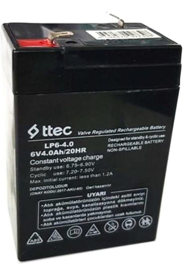 -ceta-6 Volt 4 Amper Akü ( 6 V 4 Ah ) Standart Akü ( Yeni Akü Ocak 2024 ) Akü 6v-4ah - 2
