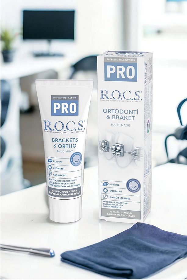 Rocs Pro Brackets Ortodonti Tedavisi Görenler Için Diş Macunu Ve 2 Adet Diş Fırçası Seti - 4