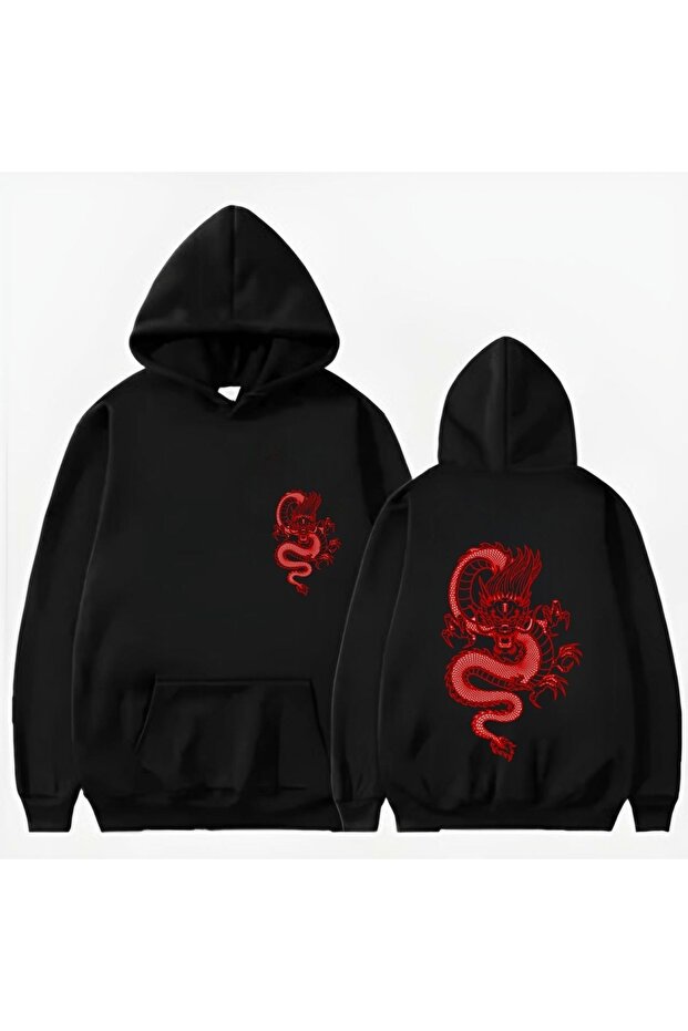 Dragon Hooded Sweat Printed