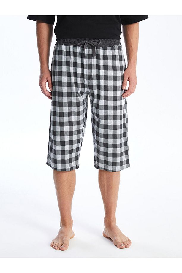 Standart Kalıp Erkek Pijama Alt Şort - 4