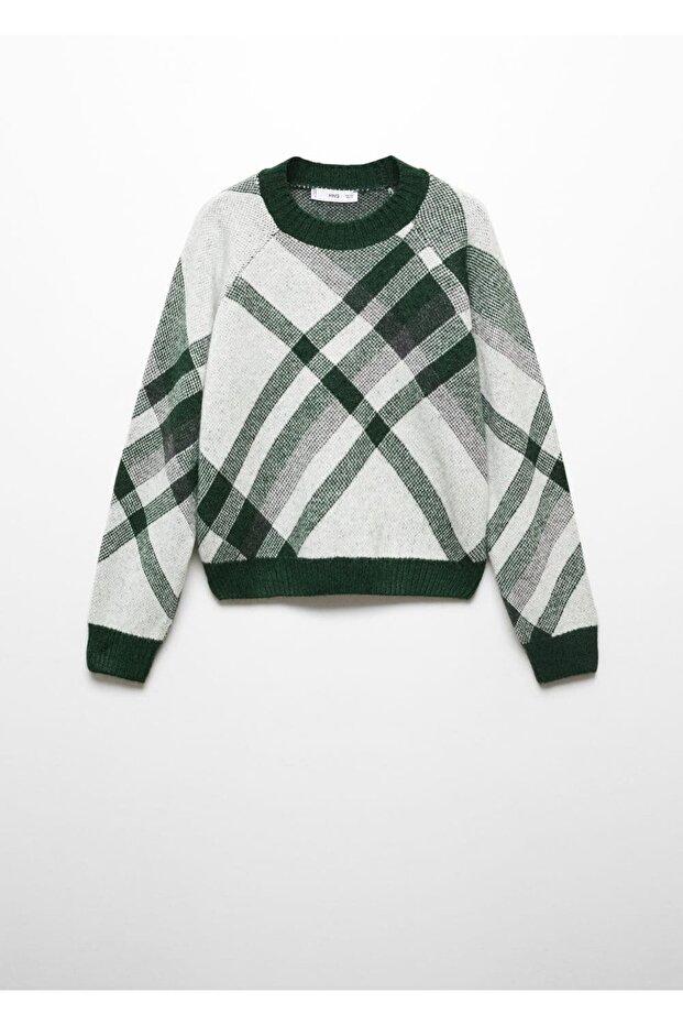 Kareli örgü kazak - 3