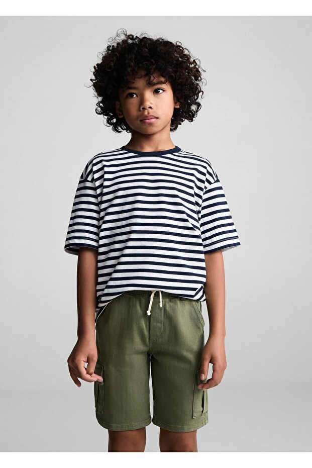 Kargo cepli bermuda şort - 1