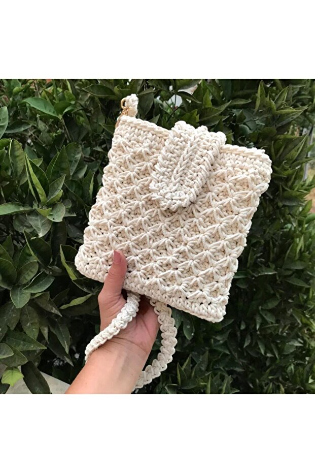 Macrame String Knitted Mini Bag - 2