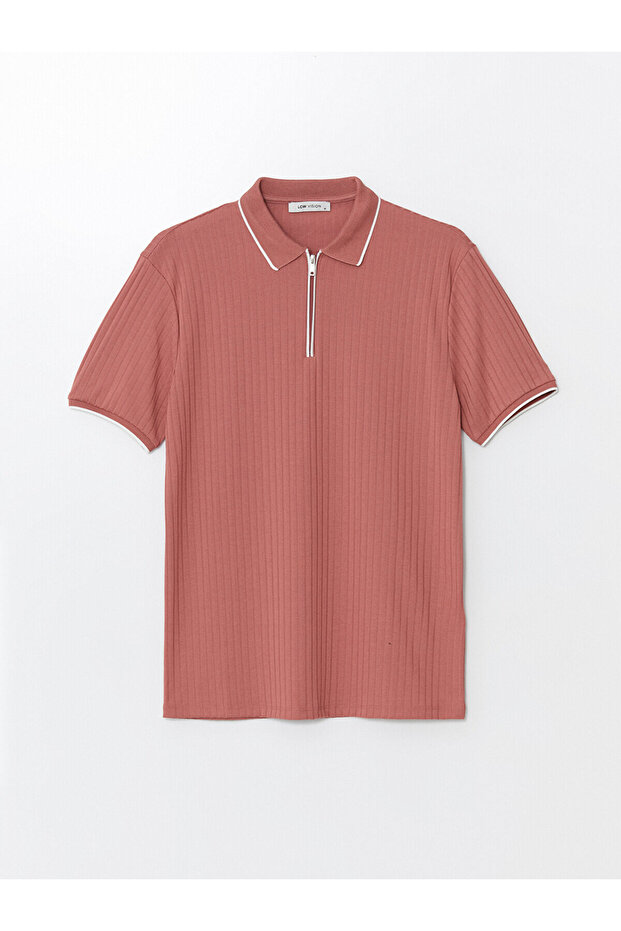 Men's Polo Neck Short Sleeve T-Shirt - LCW