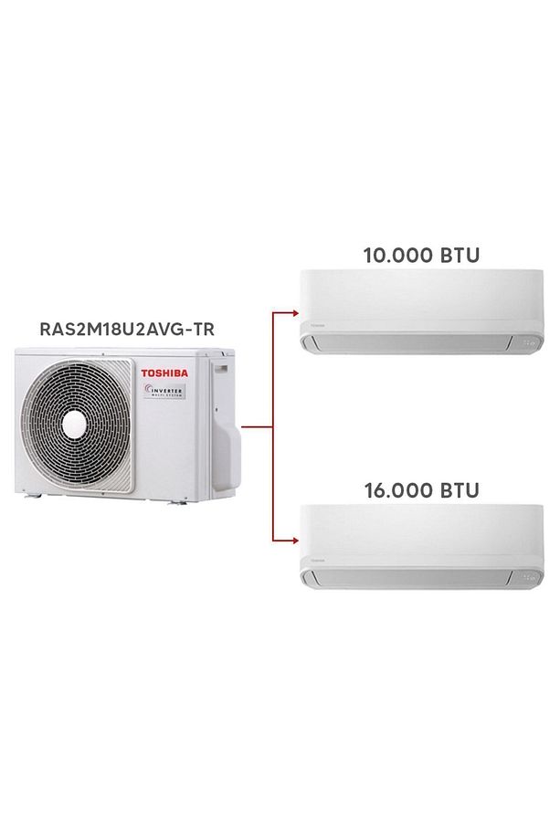 İnter 2m Multi Split Klima 10.000 17.000 Btu/h - 1