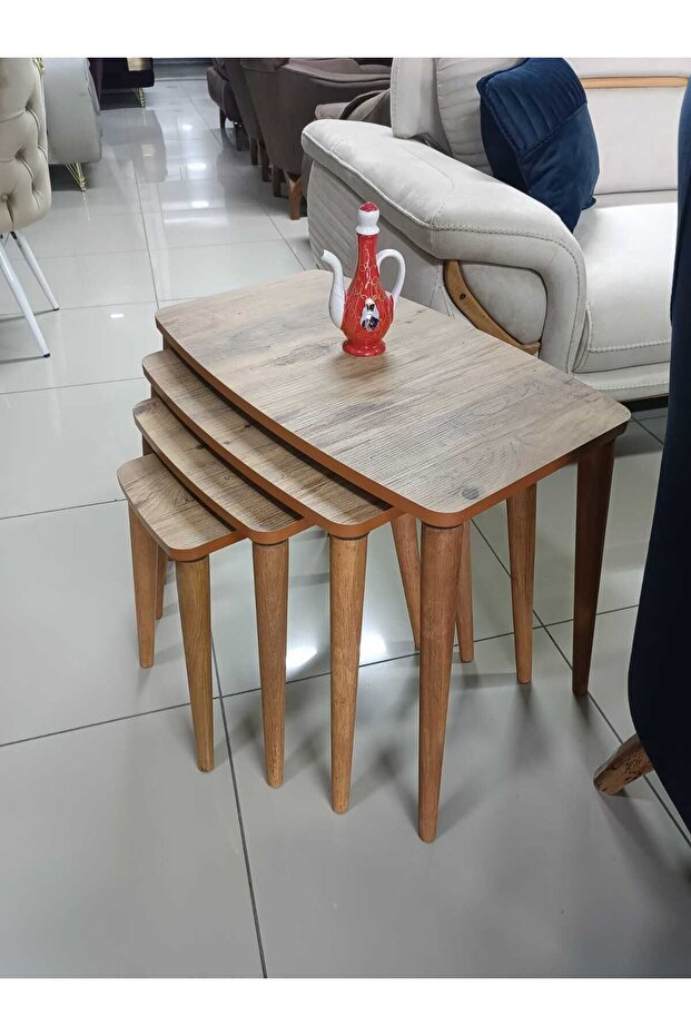 Aksesuar Çam 4'lü Oval Zigon - 2