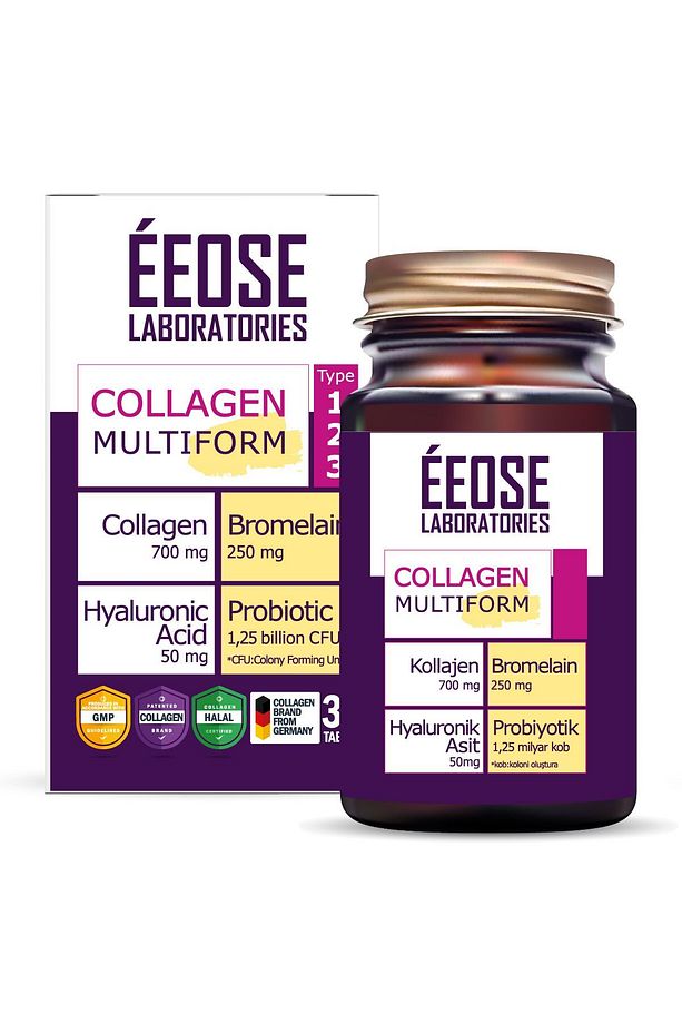 Multiform Collagen, Bromelain, Hyaluronik Asit Ve Probiyotik 30 Tablet - 1