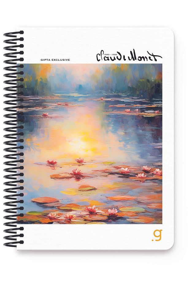 Monet Spiralli Sert Kapak Defter 17x24 100 Yaprak Kareli - 8