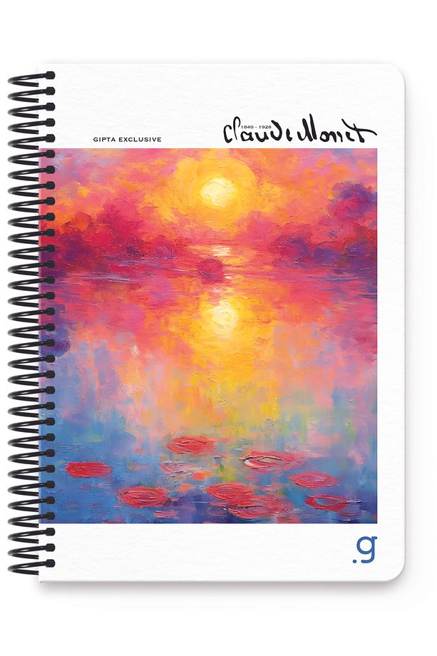 Monet Spiralli Sert Kapak Defter 17x24 100 Yaprak Kareli - 2