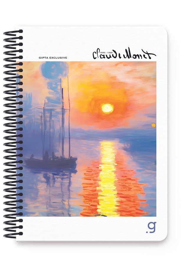 Monet Spiralli Sert Kapak Defter 17x24 100 Yaprak Kareli - 5