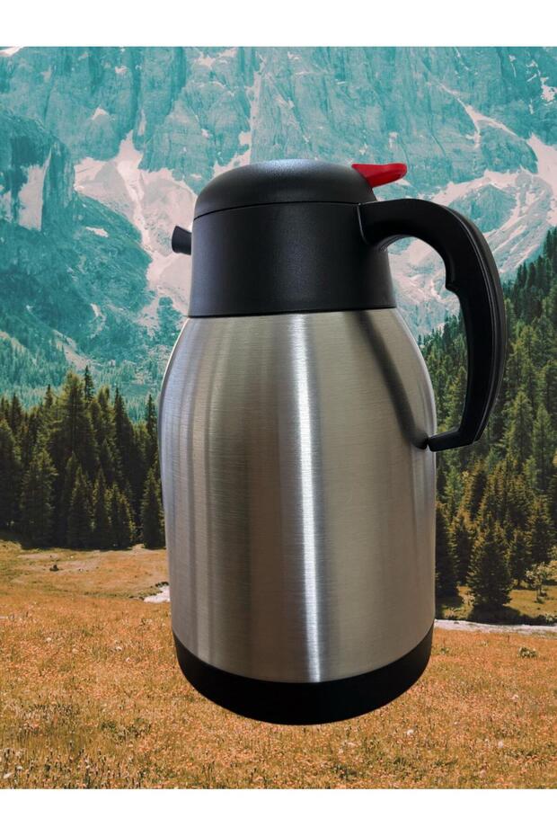Çift Kat Paslanmaz Çelik 2 Litre Termos - 4
