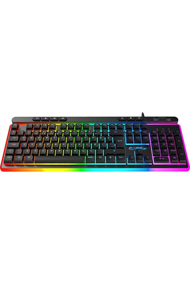 Nova K1 Makro Yazılım & 360 Derece RGB 104+7 Tuşlu Rollover Ses Kontrol Mekanizmalı Gaming Klavye - 3
