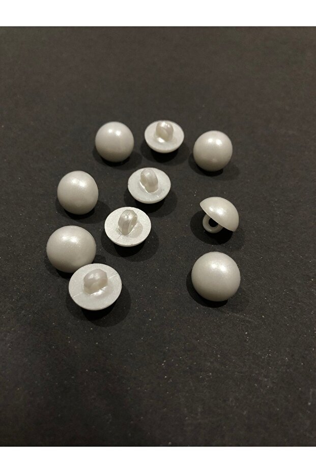 Half Pearl Button Plastic Button 18 Size Buttons - Pack of 10 Buttons - 2