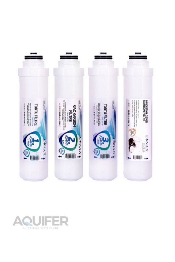 Takçevir 3 Aşama Filtre Seti + Postkarbon Filtre - 1