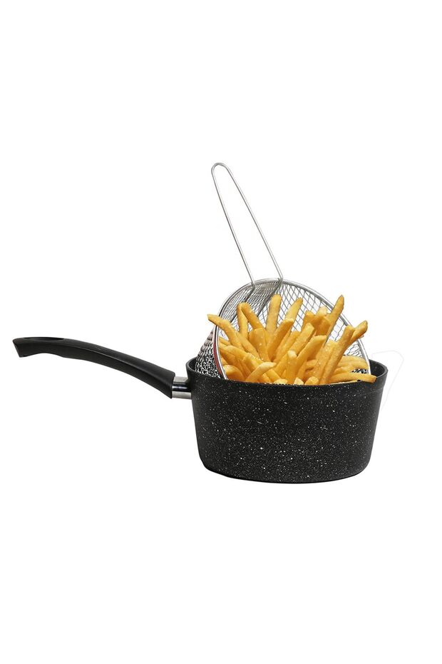 Melda Granite Frying Pan 20cm French Fry Fry Fryer with Wire