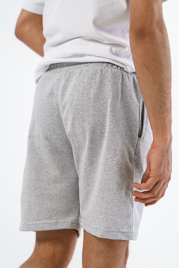 Erkek Regular Fit Düz Gri Şort - 4