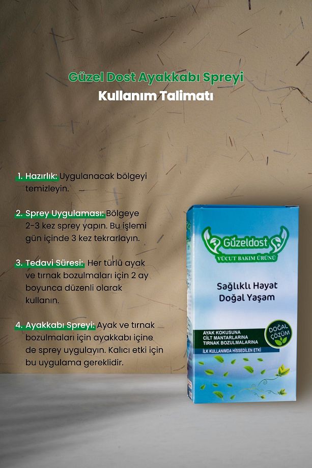 Ayakkabı Spreyi (MANTAR,KOKU GİDERİCİ) - 4