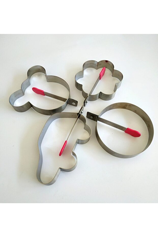 Narkalıp Omelet and Crepe Baking Mold, Car, Flower, Round Design, Micimause, 9cm Diameter