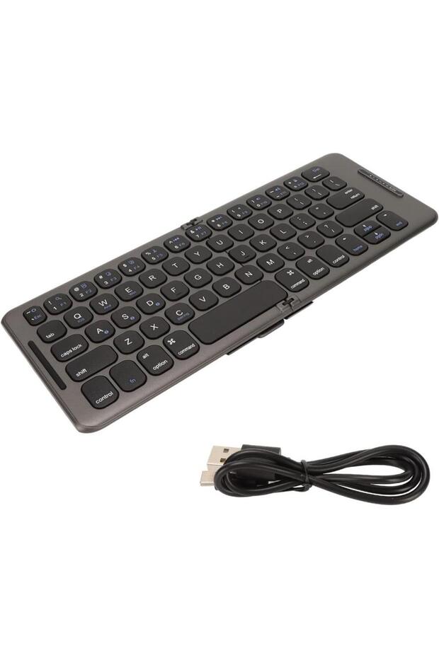 Broleo Smart Mt6735 10" Uyumlu Kablosuz Bluetooth Şarj Edilebilir Katlanabilir Taşınabilir Klavye - 7