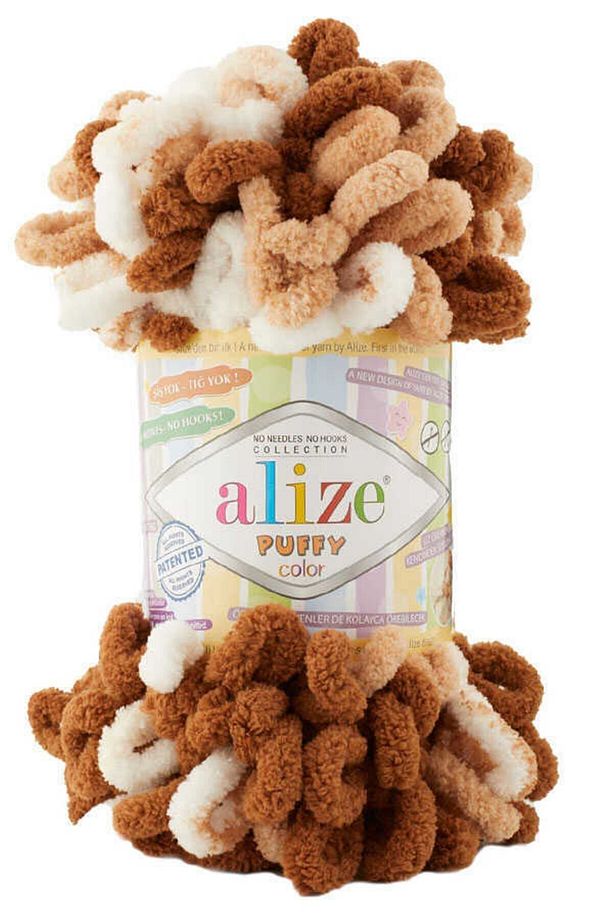 Puffy Color El Örgü İpliği 5'li Paket 6398 - 1