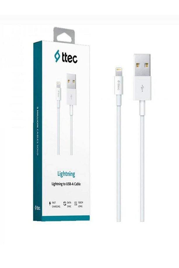 İphone şarj kablosu 100cm 2.4A hızlı şarj TTEC - 1