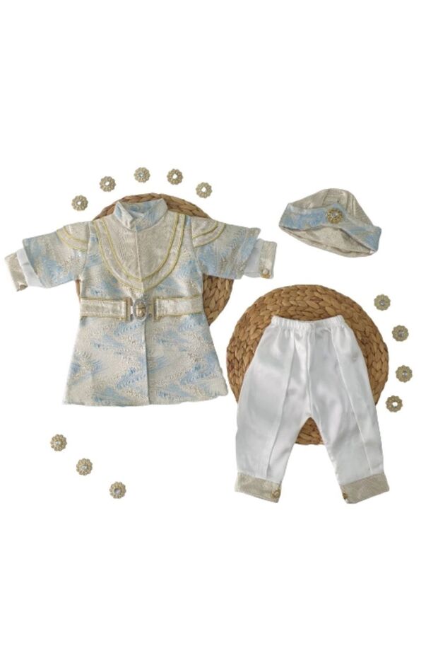Harry&millie Baby Boy Baptism Chastity Circumcision Circumcision Outfit Boy Child Sockless