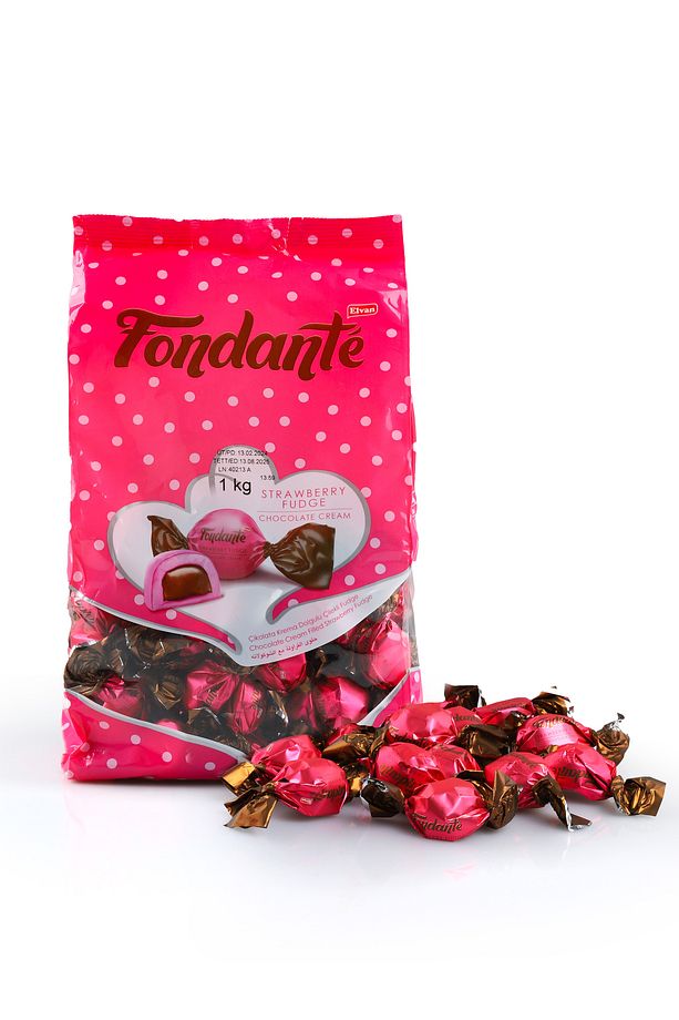 Çilekli Fudge Çikolata Kremalı 1000 Gr. (1 POŞET) - 2