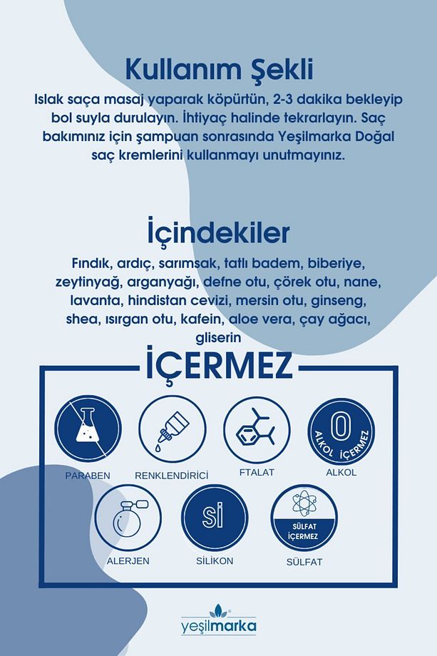 Doğal Bakım Onarım Şampuanı- , Kaşıntı Ve Problemli Saç Için Organik- Vegan Şampuan - 7